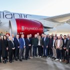 En la imagen se observa a varias de las personas que formaron parte del histórico viaje de Londres de Nueva York.