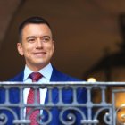 El presidente de la República, Daniel Noboa, presentó su reforma tributaria este 28 de noviembre de 2023.