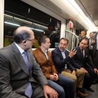El presidente Daniel Noboa recorrió la estación San Francisco junto con el alcalde de  Pabel Muñoz.