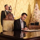 Referencial. El presidente Daniel Noboa dio detalles de las actividades que realizará en la urbe porteña.