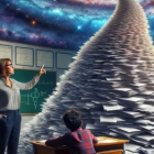 Un usuario de TikTok le pidió a la inteligencia artificial que cree una imagen de una profesora dándole mucha tarea a un alumno