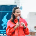 Referencia. La prefecta del Guayas, Marcela Aguiñaga, dio detalles en su cuenta de X sobre los temas tratados en importante reunión.