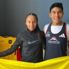 Silvia Ortiz y Segundo Jami destacaron en la Maratón de Valencia.