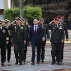 El flamante ministro de Defensa ya ha participado en varios actos militares.