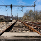 Referencial de rieles de tren.