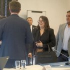 La ministra Andrea Arrobo acudió a la Comisión de Fiscalización de la Asamblea que investiga la crisis energética.