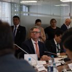 El ministro de Economía y Finanzas, Juan Carlos Vega, en su comparecencia en la Asamblea Nacional.