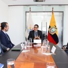 Reunión.- 
El ministro de Telecomunicaciones y de la Sociedad de la Información, César Martín