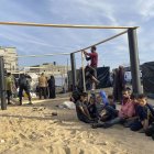 Rafah. Ashraf y su familia se han quedado tres veces sin casa.