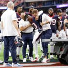 Derrick Henry, de Titans, tras salir convaleciente en la semana 13.