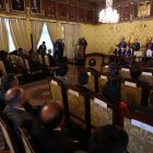 La ceremonia de posesión se realizó en el Salón Amarillo del Palacio de Carondelet.