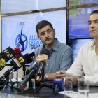 Hecho. Los alcaldes durante la firma del convenio este jueves 7 de diciembre.