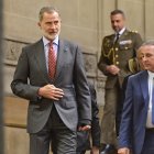 El rey después del encuentro con Milei.