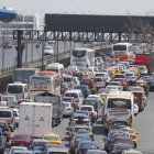 A causa de la acción interinstitucional el tráfico se congestionó en el acceso y la salida de Durán