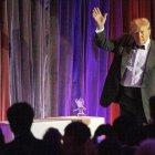 New York (United States), 10/12/2023.- Former President of the United States, Donald J. Trump, leaves after speaking during the 111th New York Young Republicans Gala in New York, New York, USA, 09 December 2023. (Estados Unidos, Nueva York) EFE/EPA/SARAH YENESEL