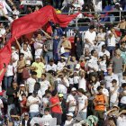 Los hinchas de Liga de Quito pintarán de blanco el estadio Rodrigo Paz.
