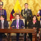 El presidente Daniel Noboa durante la ceremonia de posesión de gobernadores efectuada el 4 de diciembre pasado.