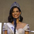 Fotografía de archivo, tomada el pasado 18 de noviembre, en la que se registró a Miss Nicaragua, Sheynnis Palacios, luego de ser coronada como la nueva Miss Universe 2023. EFE/Miguel Lemus