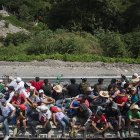 Periplo. Imagen referencial de migrantes que viajan a Estados Unidos.