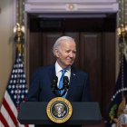 El presidente Joe Biden en una de sus salidas públicas este miércoles 13 de diciembre de 2023, en Washignton.