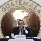 Fotografía de archivo del presidente de Guatemala, Alejandro Giammattei.