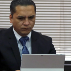 Fotografía de archivo fechada el 30 de septiembre de 2019 que muestra al presidente del Consejo de la Judicatura de Ecuador, Wilman Terán.