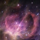 Imagen del cúmulo estelar IC 348, donde el telescopio espacial James Webb ha encontrado la estrella enana marrón más pequeña.