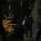 Personal de seguridad privada custodiaba la garita de ingreso.