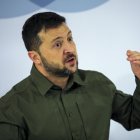 En la imágen se observa el presidente de Ucrania, Volodimir Zelenskyy.