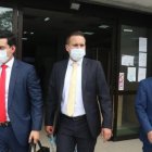 Defensa. Christian Romero (centro) fue abogado de Leandro Norero.