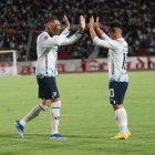 ACCION DEL ENCUENTRO POR LIGA PRO BET 593 - CUMBAYA VS LIGA DE QUITO - RF - Quito 25 de noviembre del 2023, René Fraga ( ag - expreso ag extra)