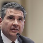 El dirigente opositor nicaragüense desnacionalizado Juan Sebastián Chamorro, al comparecer ante una comisión legislativa de la Cámara de Representantes de Estados Unidos, en Washington DC (EE.UU.).