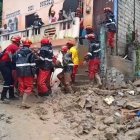 Las intensas lluvias registradas en Esmeraldas influyeron en el deslizamiento de tierra.