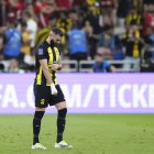 El delantero francés Karim Benzema tuvo un bajo nivel ante Al Raed.