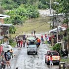 Afectación. La corriente del río cruza por la zona poblada.