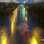 Vía a la costa. Las cámaras de vigilancia captaron la lluvia en varios puntos de Guayaquil