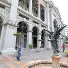 Institución. Fachada del Palacio Municipal, ubicado en el centro de Guayaquil. La actual administración es liderada por el alcalde Aquiles Álvarez.