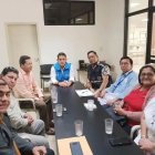 Directivos de la Federación Médica Ecuatoriana en reunión de trabajo en agosto de 2023 con la Coordinación Zonal 8 de Salud y la Federación de Gremios Organizados de la Salud de la Provincia del Guayas, para concretar acciones ante el Fenómeno de El Niño.