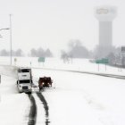 La tormenta de nieve que complica la movilidad en Kansas.