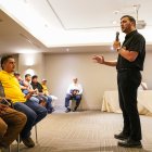 Antonio Álvarez (d) y su directiva no ha podido ser registrada hasta el momento en el Ministerio del Deporte.