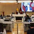 Sesión. El alcalde de Quito enfrenta una denuncia por participar en actos proselitistas impedidos por la ley.