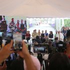 Actividad. El presidente Daniel Noboa participó de inauguración de obra.