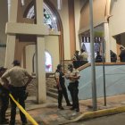 Exteriores de la iglesia en donde ocurrió el doble crimen.