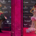 Salo y Frida lucieron trajes