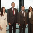 Los reyes Felipe y Letizia con los príncipes daneses.