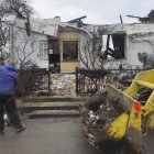 Efectos del ataque con drones por parte del ejército ruso.