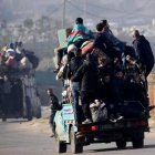 Palestinos evacuados de campo de refugiados