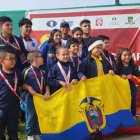 En la imagen, los ecuatorianos que obtuvieron medallas en el Campeonato Sudamericano Escolar Perú 2023.