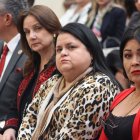 La jueza Teresa Nuques (centro) también conoció el expediente del juicio político a Guillermo Lasso.