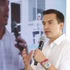 Daniel Noboa este 3 de enero en sus recorridos.